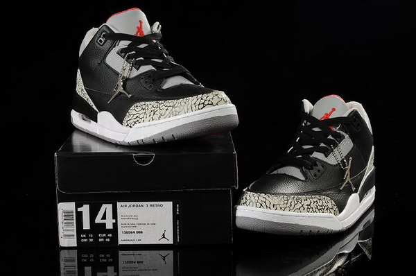 Jordan 3 Men Big Size--001